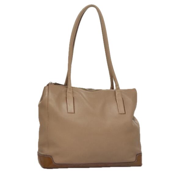 PRADA Tote Bag Nylon Beige Silver - Picture 1 of 16